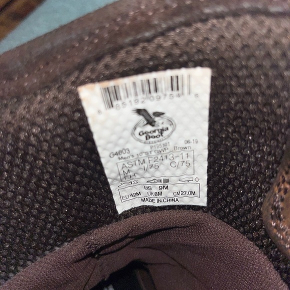 Mens Georgia boot Athens waterproof . Size 9M - Picture 6 of 6